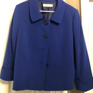 Tahari Blue Suit Jacket - size 16